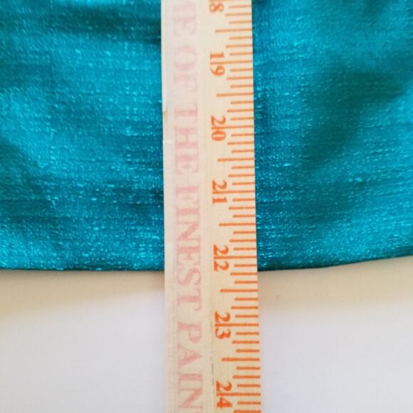 Vintage Suit Studio Size 4P Womens Pencil Skirt Green Lined Back Zippler Slit - Picture 5 of 6